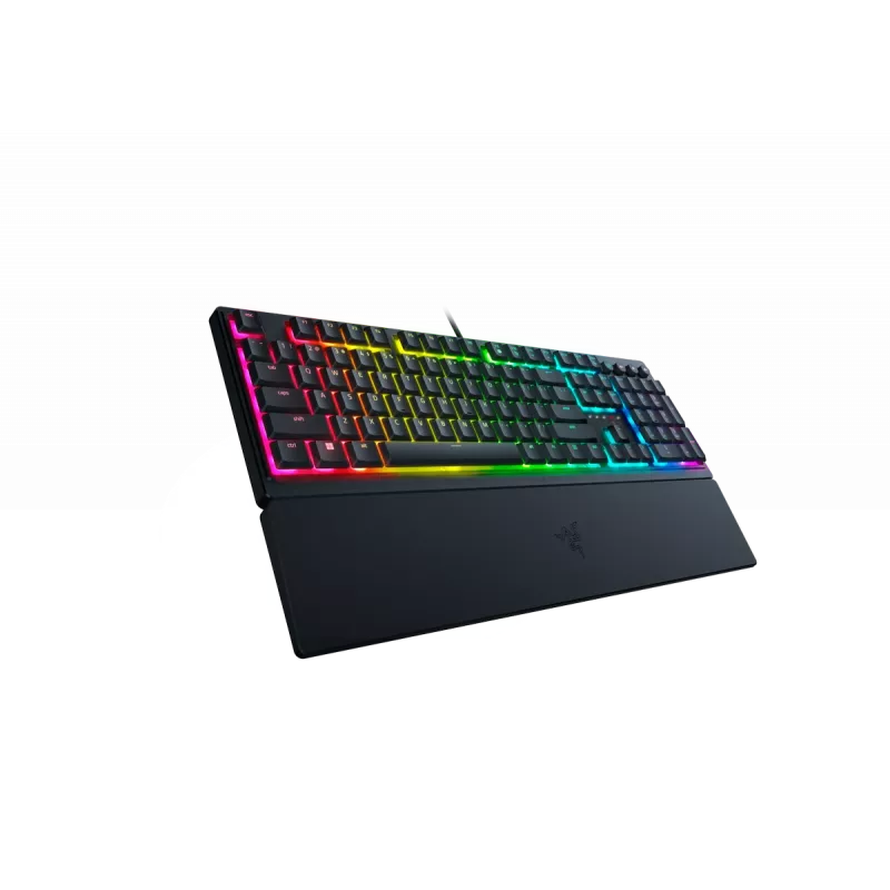 Razer Ornata V3 RGB spēļu USB tastatūra melna pilna izmēra vadu mecha-membrane