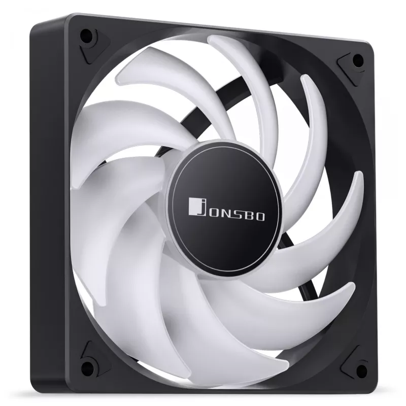 JONSBO SL-120CW 120 mm ARGB korpusa ventilators — balts