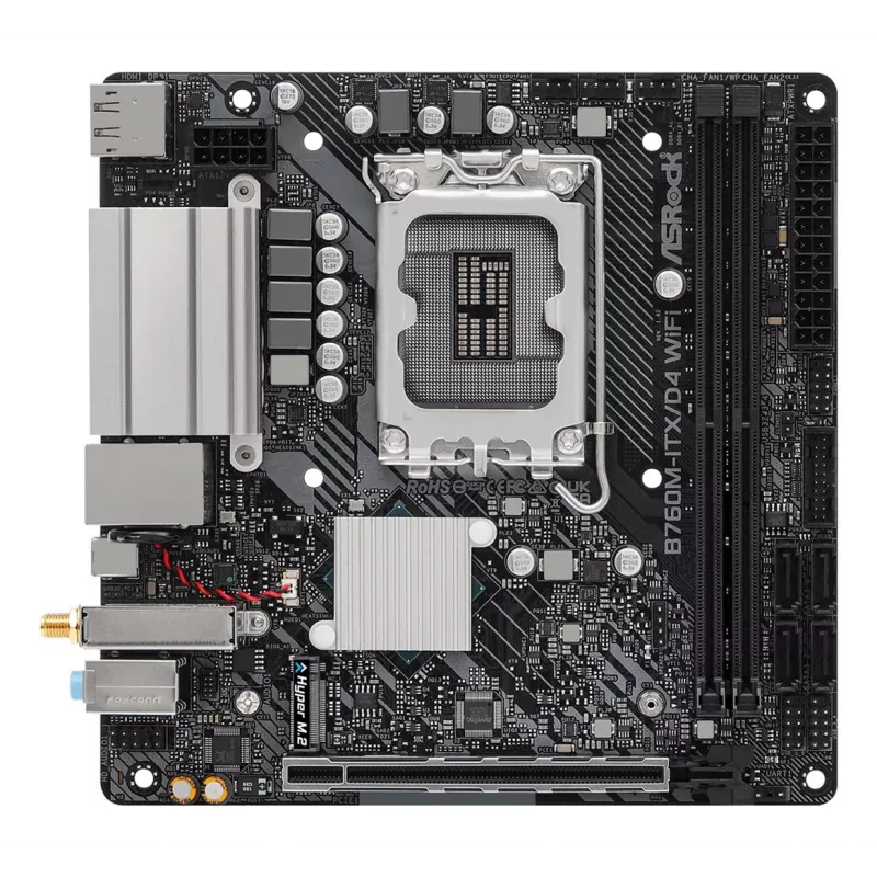 Mātesplate ASRock B760M-ITX/D4 WiFi Intel B760 LGA 1700 mini ITX