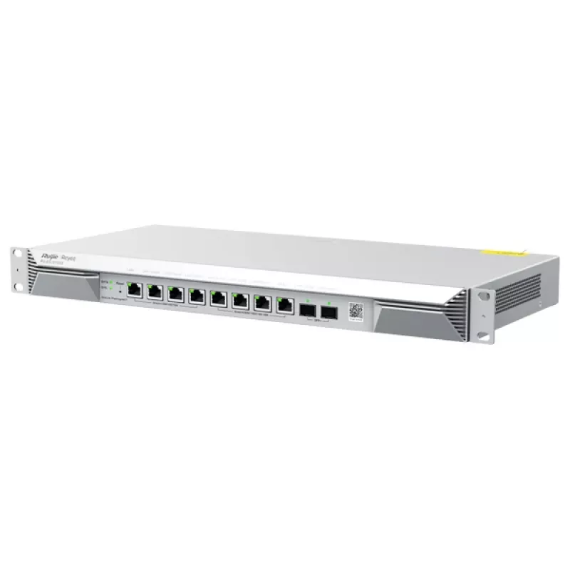 Vadu maršrutētājs RUIJIE RG-EG1510XS — 2,5GbE + Gigabit Ethernet, 6x RJ-45, 4 Gbit/s caurlaidspēja, 1U, Sudraba