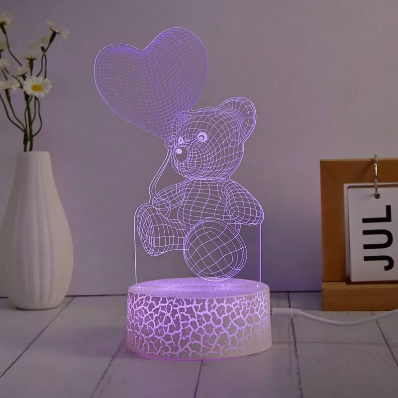 Manta SNL115RGB RGB 3D sirds dekoratīvo LED lampu komplekts