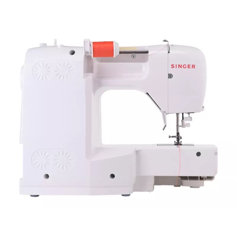SINGER C5205 šujmašīna, modelis 230239102, pārnēsājama mājas mehāniskā/šuvēja koraļļu oranžā krāsā