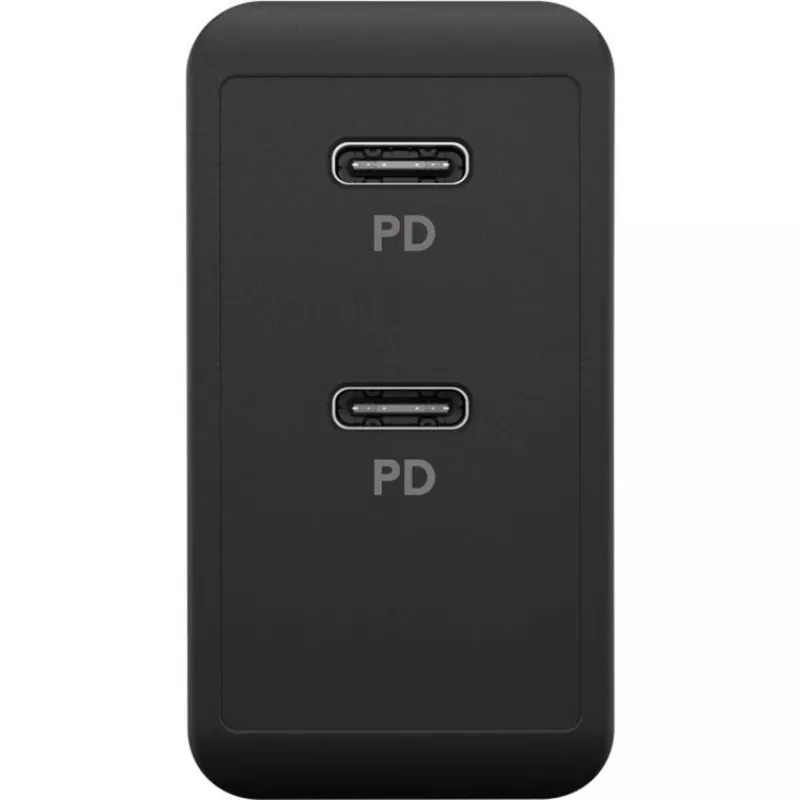 Iekštelpu lādētājs Goobay 61757 ātrā uzlāde USB Type-C 2 pieslēgvietas melns