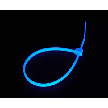 Kabeļu saites BitsPower BP-UVCT-BL, neilons, zilas, 120 mm × 2.5 mm, iepakojums ar 20 gab.