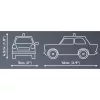 Trabant 601 Polizei, konstrukciju rotaļlieta