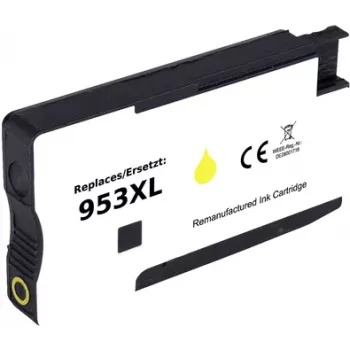 Renkforce tinte, aizstāj HP 953 XL (F6U18AE) saderīgu dzelteno RF-5655880 (RF-5655880)