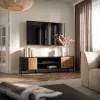 Cama RTV skapis MERCI RTV skapis 180 x 40 x 53.5 cm melns/ozols artisan