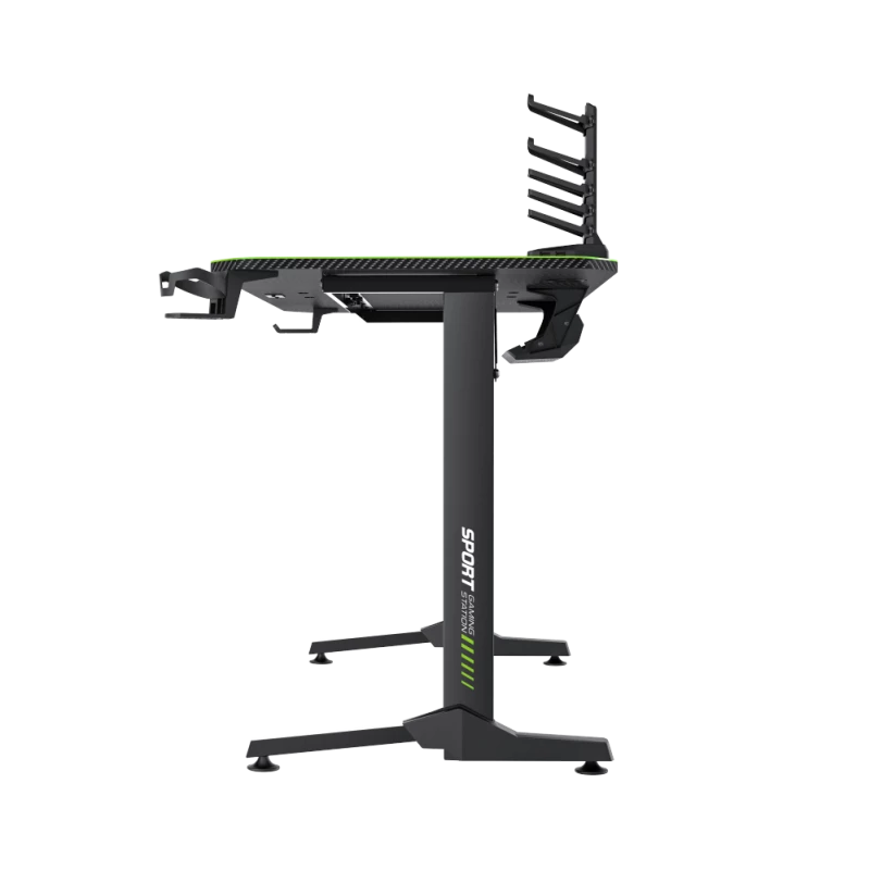 Galds GameMax D140-CARBON — spēļu/biroja galds, neto svars 20,5 kg, bruto izmēri 125×795×682 mm