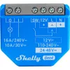 Viedais slēdzis Shelly 1 Gen4, bezvadu, 240 V maiņstrāva, Bluetooth 5.0/Wi‑Fi/ZigBee, plastmasas korpuss, 42×16×37 mm, komplektā 2 gab.