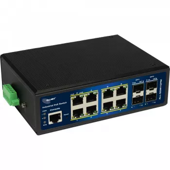 ALLNET industriālais PoE slēdzis ALL-SGI8112PMJ 8+4 pieslēgvietas