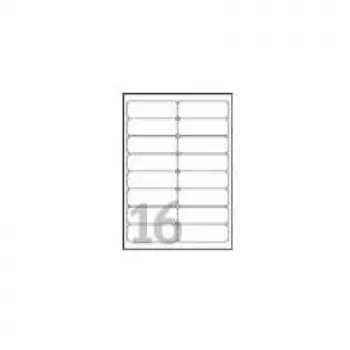 Avery - caurspīdīgas - 99,1 x 33,9 mm 400 uzlīmes (25 Lapas x 16) adrešu uzlīmes