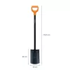Lāpsta Fiskars 131403 — Fiskars dārza lāpsta modelis 131403, tērauda asmens, koka rokturis