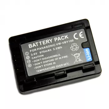 Baterija extra digital Panasonic VW-VBY100 3.6V 1860mAh portatīvajām ierīcēm
