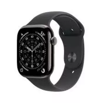Viedpulkstenis Apple Watch S11 46 mm ar mobilajiem sakariem, Sport Band, melns