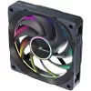 Ventilators Seasonic MagFlow ARGB 12 cm 2000 RPM Melns