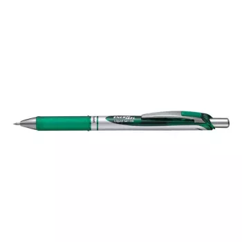Ievelkamā gēla pildspalva Pentel EnerGel Xm Zaļa