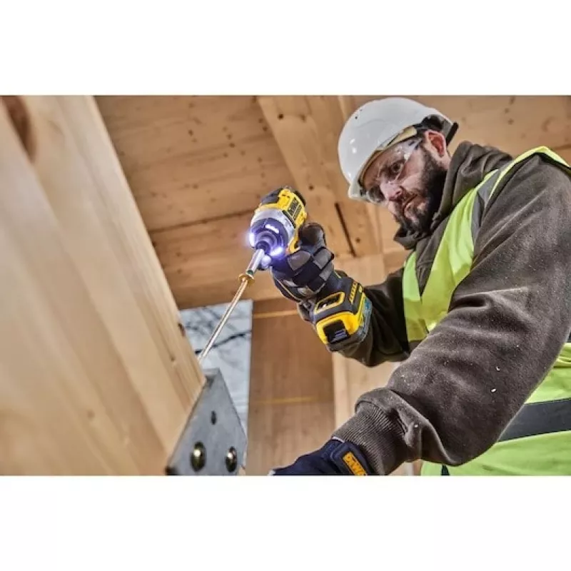 DeWALT DCF860N-XJ elektriskais skrūvgriezis/triecienurbis 3800 RPM Melns, Dzeltens