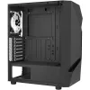 Aerocool Scape-G-BK-v2 Midi-Tower, Tempered Glass, FRGB - Melns