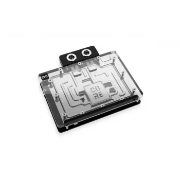 Aizmugures plāksne Alphacool 10265 akrils alumīnijs hroms varš neilons melna 161mm