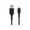 Pīts USB–Lightning kabelis 15 cm melns