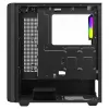 PC kuba korpuss SAVIO Noctis Glass RGB — Melns, ATX/Micro-ATX, 210×410×450 mm, 3×120 mm priekšējie ventilatori