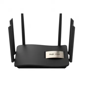Galddatora maršrutētājs RUIJIE RG-EW1200G PRO divjoslu Wi‑Fi 5, 1300 Mbps, 6 ārējās antenas, 4 Gigabit LAN porti