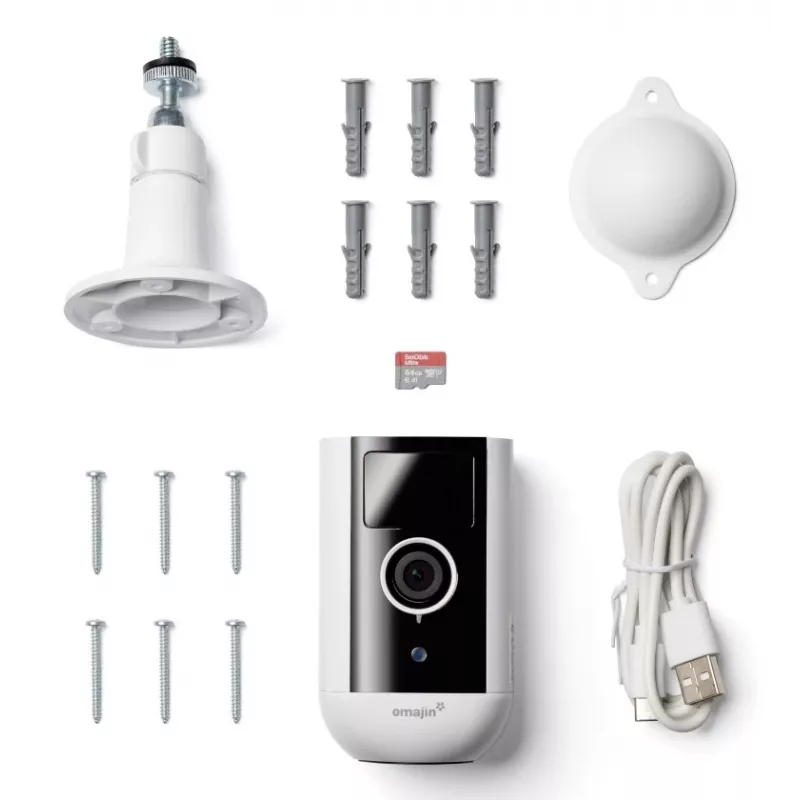 omajin by Netatmo OWC-01-EU Wi-Fi 4 IP drošības kamera