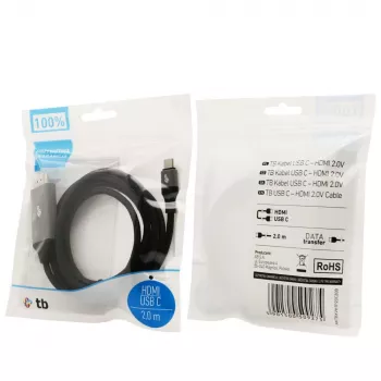 TB kabelis HDMI 2.0V - USB 3.1 Type C (AKTBXVH1P20C20B)