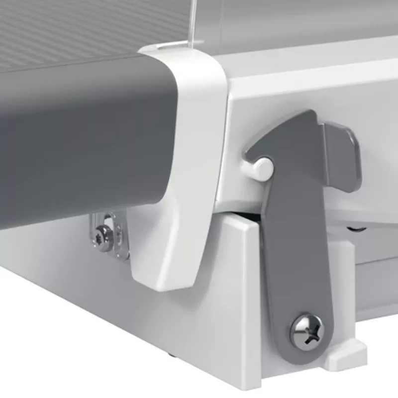 Leitz Precision Office papīra grieznis A4+, 15 loksnes, manuāla spailes iespīlēšana, nerūsējošais tērauds, A4 Maxi, 80 g/m², stikls