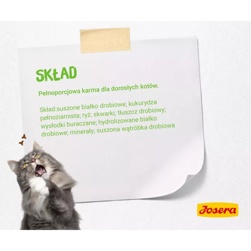 Josera SensiCat kaķu sausā barība 2 kg Adult Liver