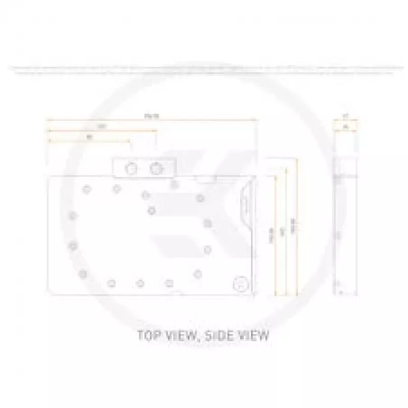 EKWB EK-Quantum Vector³ Suprim RTX 5090 GPU ūdens dzesētājs, D-RGB, aizmugures plāksne - akrils