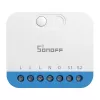 Pie sienas montējams Sonoff MINI-ZBDIM Zigbee viedais mini regulators/dimmeris apgaismojumam — kompakts iebūvējams modulis