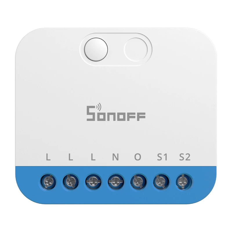 Pie sienas montējams Sonoff MINI-ZBDIM Zigbee viedais mini regulators/dimmeris apgaismojumam — kompakts iebūvējams modulis