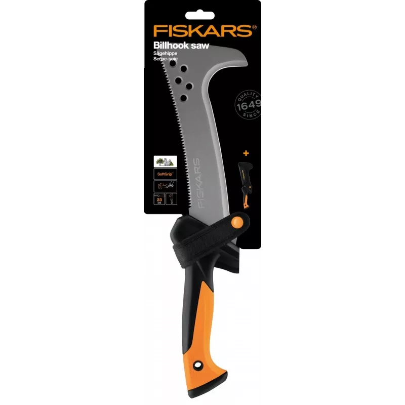 Fiskars 1051233 rokas zāģis Metāla zāģis 23 cm Melns, Oranžs, Sudrabs