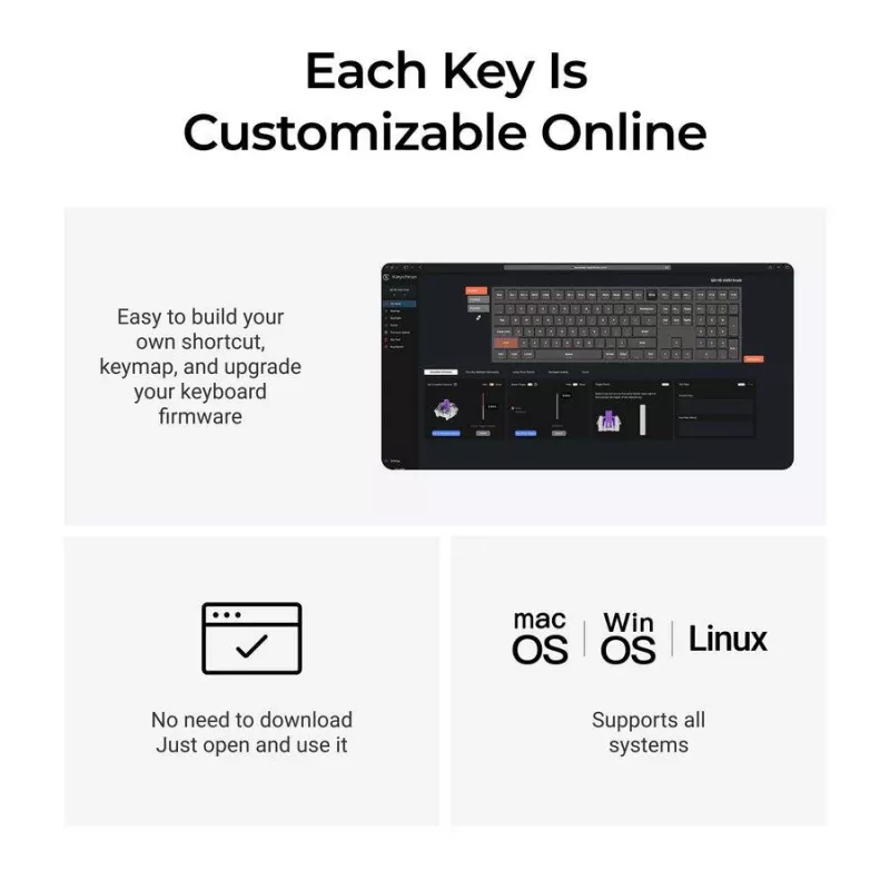 Mehāniskā tastatūra Keychron Q6 HE QMK ar Gateron Double‑Rail magnētiskajiem stabilizatoriem