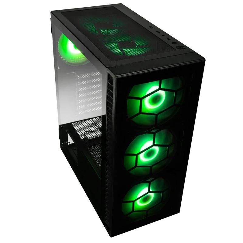 Kolink Observatory HF Plus Glass ARGB Midi-Tower - melns