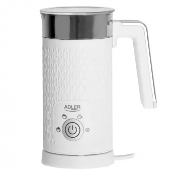 Automātiskais piena putotājs Adler AD 4494 Metallic balta — 130 ml putu, 300 ml sildīšanas, 500 W