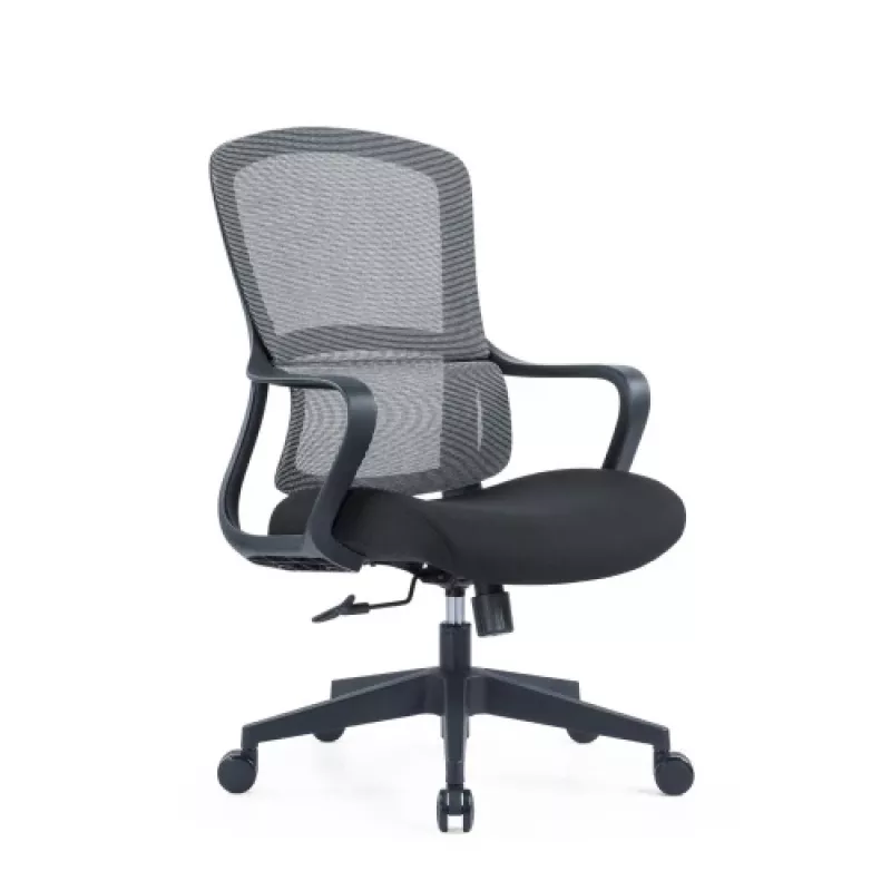 Up Up Darwin ergonomiskais biroja krēsls melns, melns audums + pelēks siets