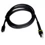 Charging kabelis ACT CBA-U61-S07ZAR for Zebra barcode reader — USB-C to RJ-45, 2.13 m