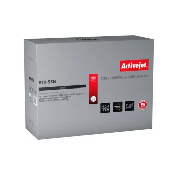Activejet ATH-55N toneris (aizstājējs HP 55A CE255A, Canon CRG-724; Supreme; 6000 lappuses; melns)