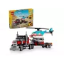 LEGO Creator 2-in-1 komplekts “Flatbed Truck with Helicopter” 31146, pārveidojams būvējums bērniem