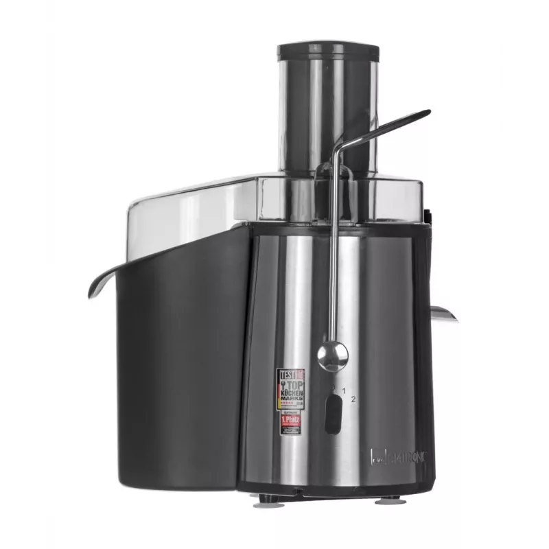Sulu spiede CLATRONIC AE 3532 1000 W, nerūsējošā tērauda korpuss, 2 L mīkstuma tvertne, 2 ātrumi, pretpilēšanas funkcija