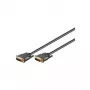 Wentronic Goobay - DVI kabelis - Dual Link - DVI-I (V) - DVI-I (V) - 10,0 m - skrūvveida stiprinājumi - melns (69208)