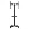 TV ratiņi MACLEAN MC-949 32–55 collu televizoriem, VESA 75×75–400×400 mm, maks. slodze 25 kg, augstums 147–155 cm, uzglabāšanas plaukts, melns