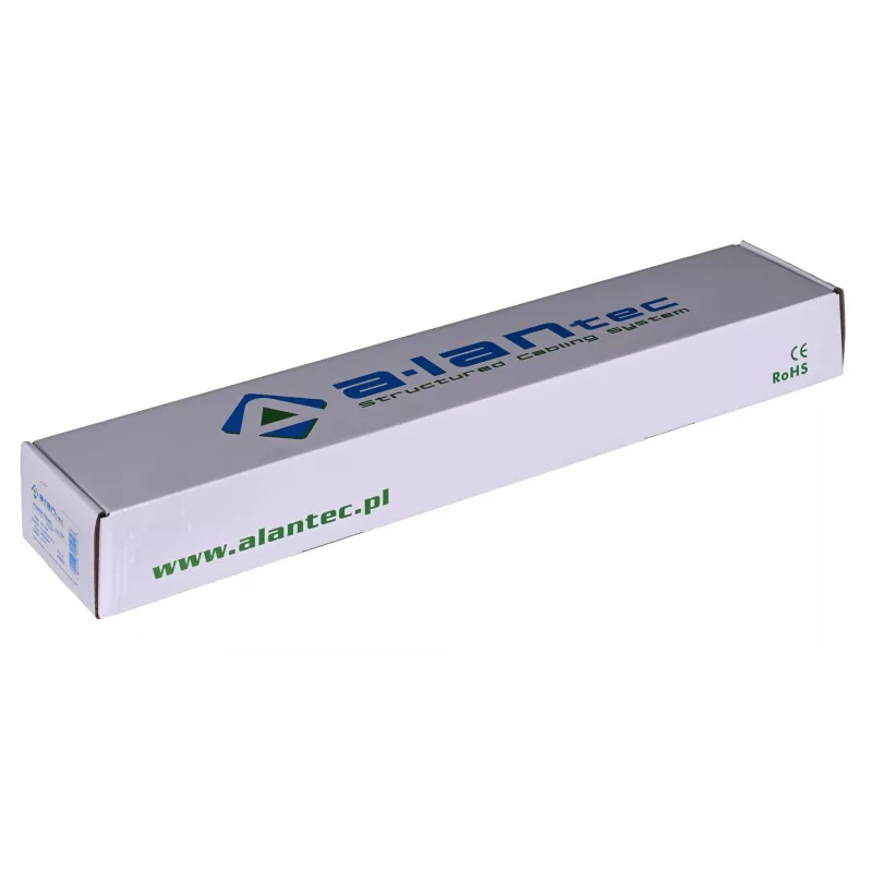 Alantec 19-inch 1U Jauda Strip, 8x CEE 7/5, Switch, 1.8m (PZ081U)