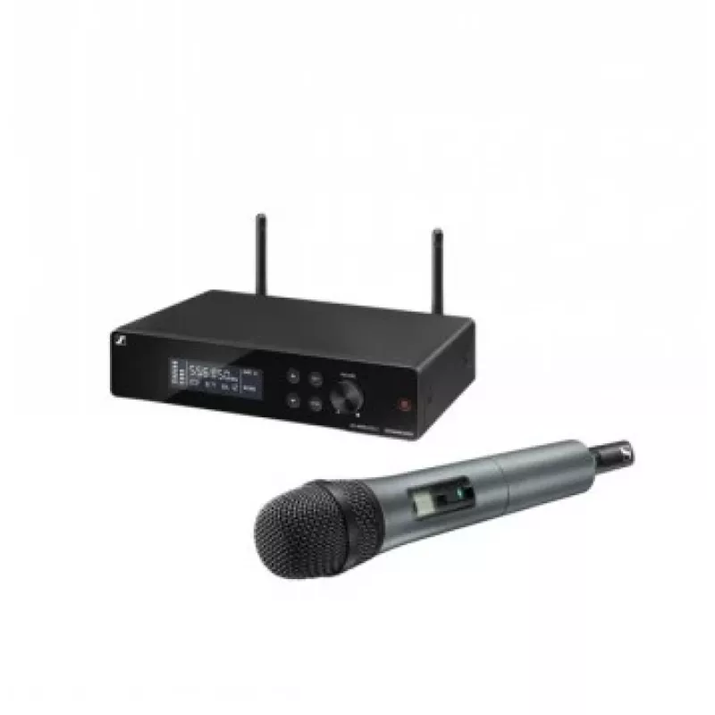 Bezvadu vokālā mikrofona komplekts Sennheiser XSW 2-835-A — dinamisks kardioīda mikrofons, UHF uztvērējs, diapazons līdz 100 m