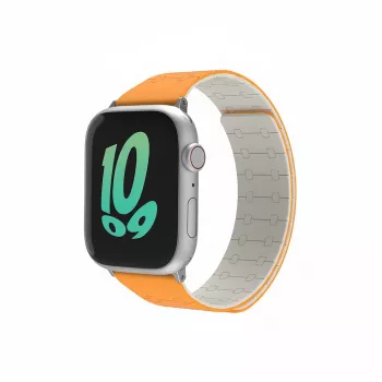 Rokassprādze GUAN Premium Pro Apple Watch 44/45/42/49/46 mm — oranža/balta