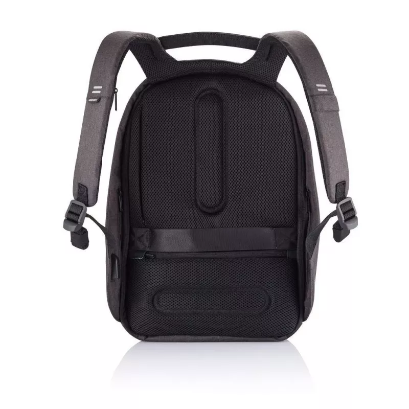 Mugursoma XDDESIGN Bobby Hero XL — 21,5 L, piemērota 17 collu klēpjdatoram, planšetdatora nodalījums, organizatora panelis, melna