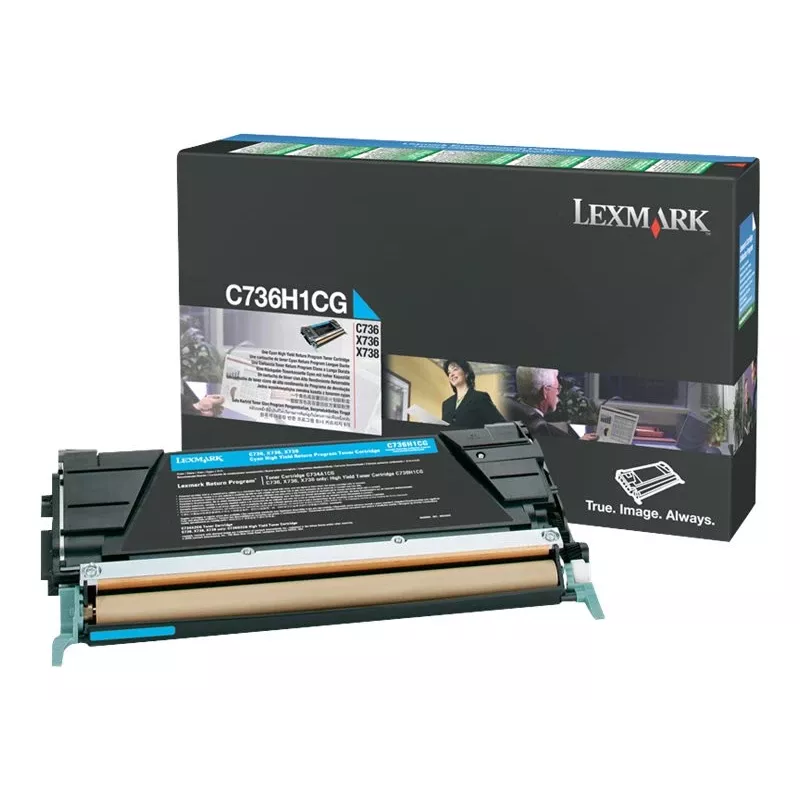 Lexmark C736H1CG - Cian tonera kasetne - priekš C736dn, C736dtn, C736N, X736de, X738de, X738dte