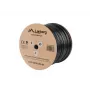 LANBERG tīkla kabelis Cat5e U/UTP LCU5-12CU-0305-BK, 24 AWG varš, 305 m, melns